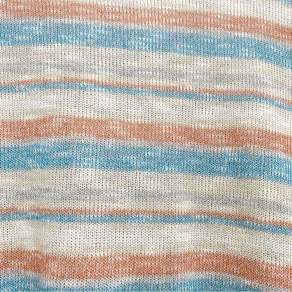 SADIE & SAGE Multicolored Stripe Hi-Low Long Sleeves Knit Top Size S NEW - Picture 10 of 14